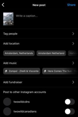 how to add music to instagram post on computer